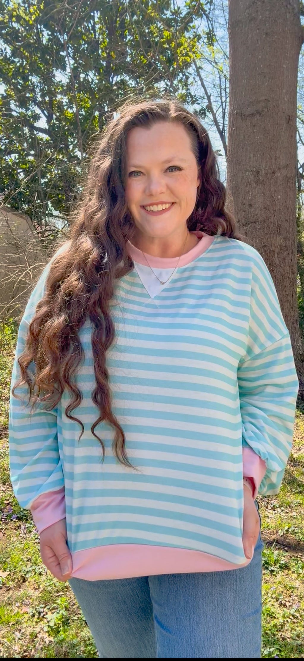 Mint To Be Striped Top