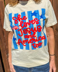 She Loves Jesus & America Tee